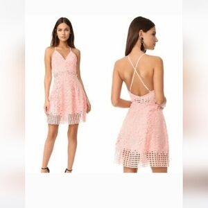 Lovers + Friends Pink Cut Out Sundress